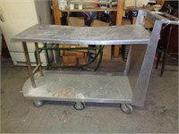 Aluminum Cart 4' x 18"     2 Level