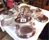 Large Lot of Silverplate