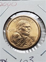 BU 2000 Sacagawea Dollar