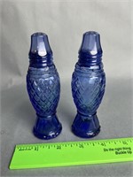 Blue Pillar Salt and Pepper Shaker