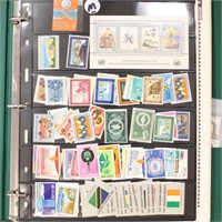 United Nations Stamp Collection in 2 Albums