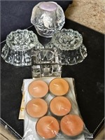 Lot of Glass Candleholders/Tealights