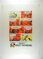 Franquin.Affiche Gaston pour Amnesty International