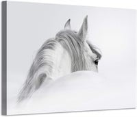 Horse Canvas Art: 36W x 24H Mystical Print