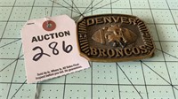 1976 Collectible Denver Broncos Belt Buckle,