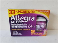 40 Allegra non drowsy allergy tablets