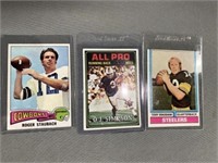 (3) 1974 and 1975 Football Star Cards