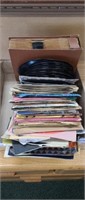 100 vintage 45 RPM vinyl records, various a
