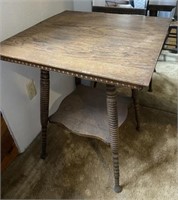 Wooden Two Tier Table