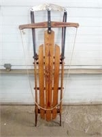 Flexible Vintage Style Wood and Metal Sled