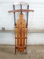 Flexible Vintage Style Wood and Metal Sled