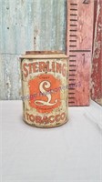 Sterling Tobacco Five Pounds tin can w/ lid
