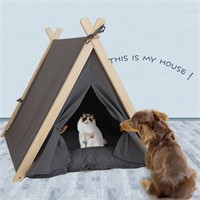 zycBernoi Pet Teepee Tent for Small Dogs & Cats, P