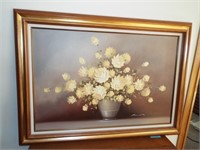 3' X 2' Original Floral Oil Canvass by Johnson