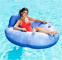 Sloosh Lake Tube with Backrest, Inflatable Pool Tu