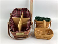 Longaberger baskets various sizes