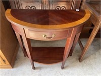 HALF ROUND HALL TABLE MADE BY BUTLER