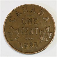 1935 Canada One Cent Coin