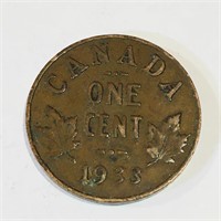 1933 Canada One Cent Coin