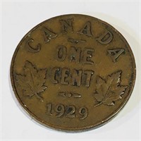 1929 Canada One Cent Coin