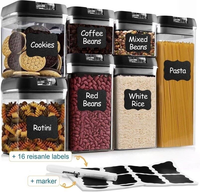 M413  Kosbon Plastic Food Storage Containers 7 PC