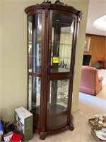 curio cabinet lighted 36' wide x 77 tall