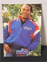 1991 Proline OJ Simpson Bills Card