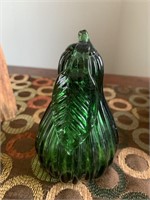 Blown Glass Pear Green