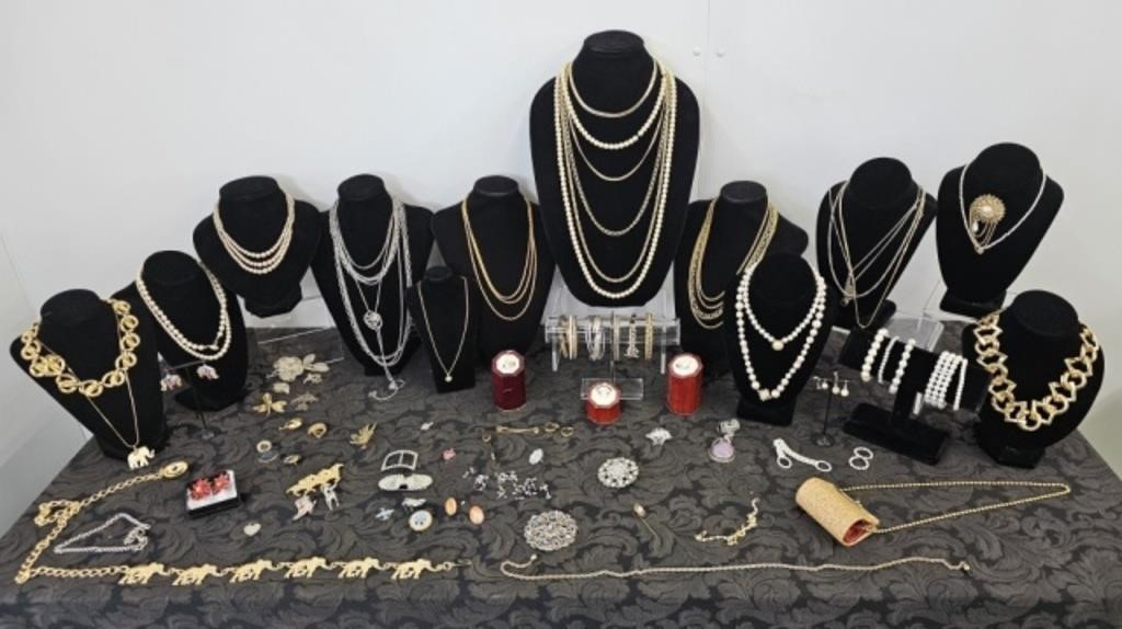 OVER 75 PIECES OF COSTUME JEWELERY