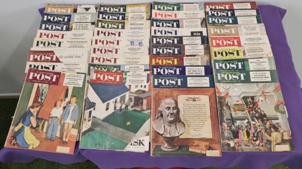 35 ISSUES OF 1952 SATURDAY EVENING POST