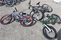 3 Bicycles (2 - BMX) Roadmaster, Mongoose- Huffy