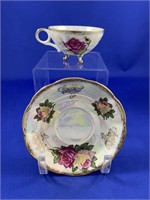 Footed Cup & Saucer   Japan