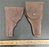 (2) Leather Gun Holsters