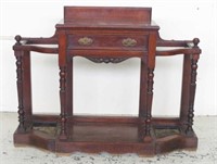 Antique 2 tier hall stand