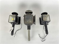 3 Early Carriage Lamps