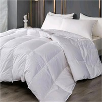 Gohome Goose Down Feather Comforter Queen - 90" x