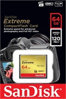 OPEN BOX SanDisk 64GB Extreme CompactFlash