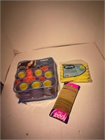hair products including curlers and elastics