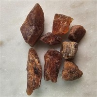87 Ct Rough Hessonite Garnet Gemstones Lot