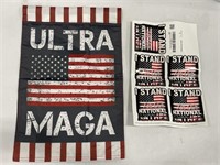 Ultra MAGA garden sign and stickers