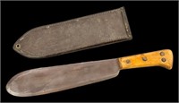 WWII Marine Corp Bolo knife with scabbard