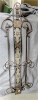 Metal Plate Holder, vintage look,  35" long