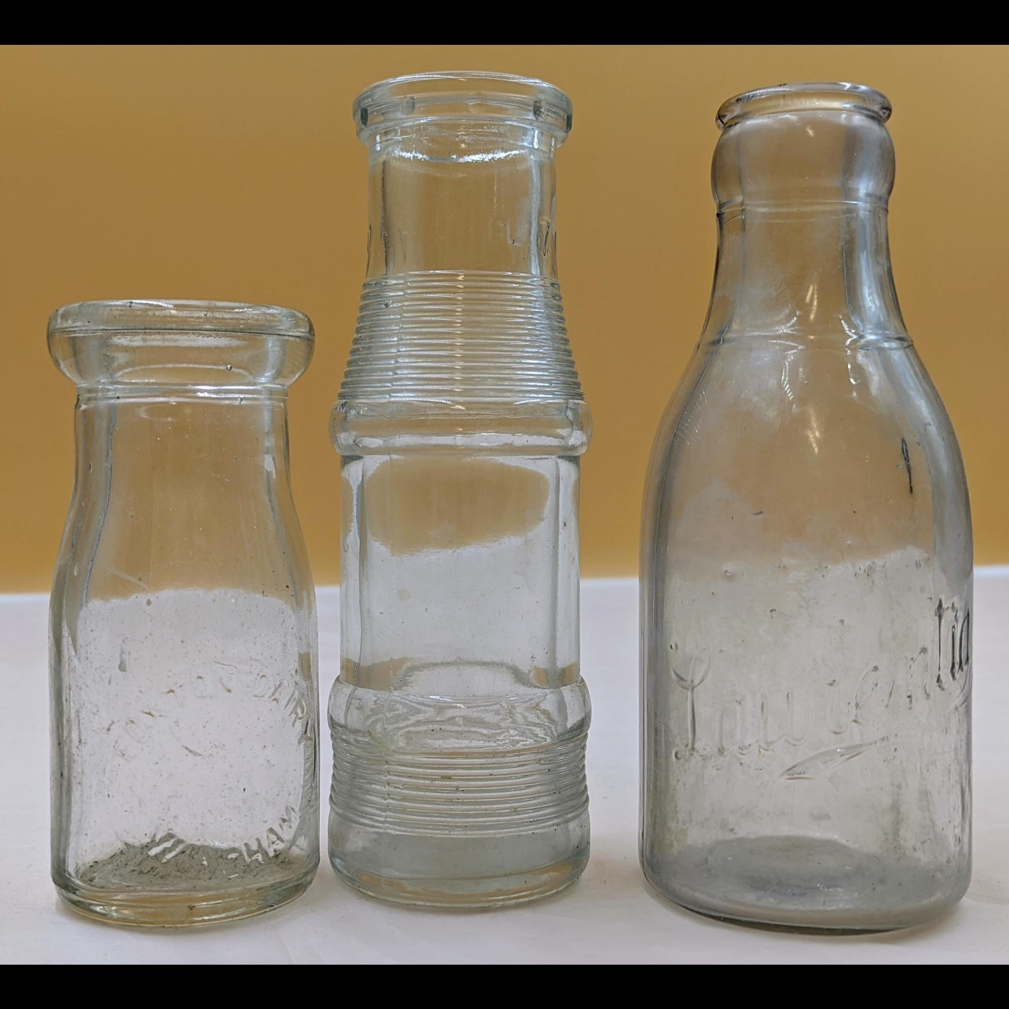 Vintage Milk Bottle Lot