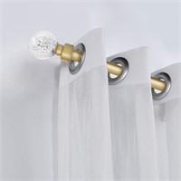 knobelite 1 Inch Curtain Rod, Gold