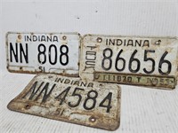 1951 -53 License Plates