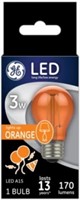GE LED Orange Light Bulb, Party Light Bulb, A15 Sp