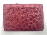 4.5” Ostrich Leather Wallet