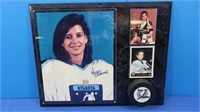 Autographed Manon Rheaume Plaque, Photo, 2