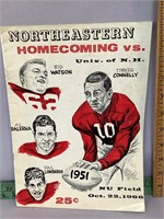 Northeastern football homecoming 1951 program