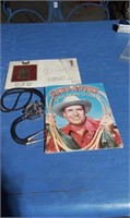GENE AUTRY BOOK BOLO TIE & FIRST DAY ISSUE